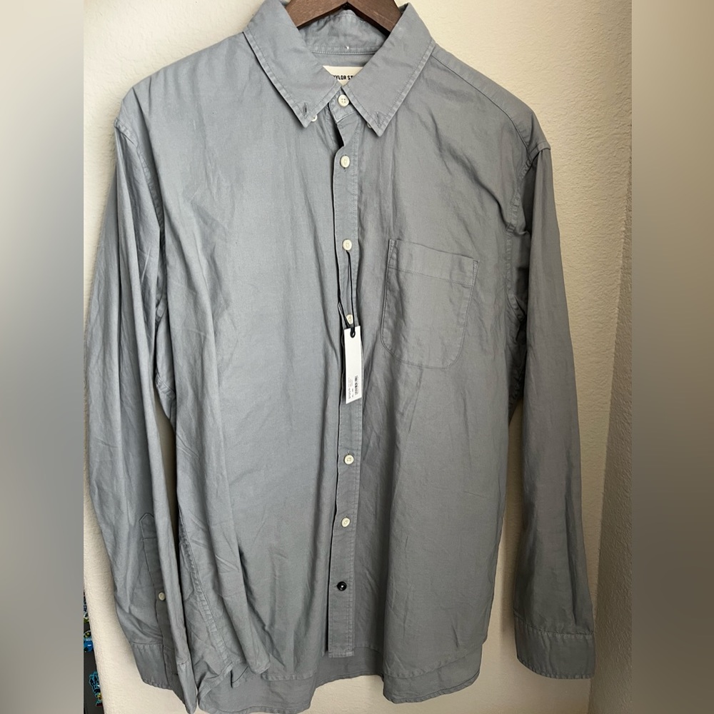 Taylor Stitch - The Jack in Bay Mist Everyday Oxford